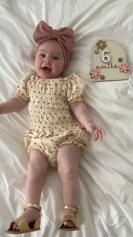 6 months with my little cutie girl 🎀 I cannot believe how fast this half a year went! We love doing life with you sweet girl 💗 

Baby girl clothing, baby girl outfits, baby two piece sets, baby sandals, baby hand bands, Old Navy, baby girl spring outfits, baby girl summer outfits, 6 month old baby girl 

#LTKBaby #LTKFamily #LTKStyleTip