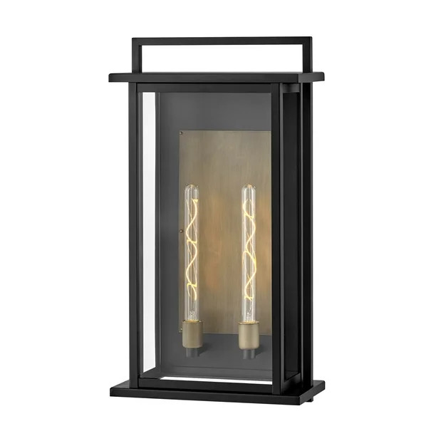 Hinkley Lighting 24028 Langston 2 Light 28" Tall Outdoor Wall Sconce - Black / Burnished - Walmar... | Walmart (US)