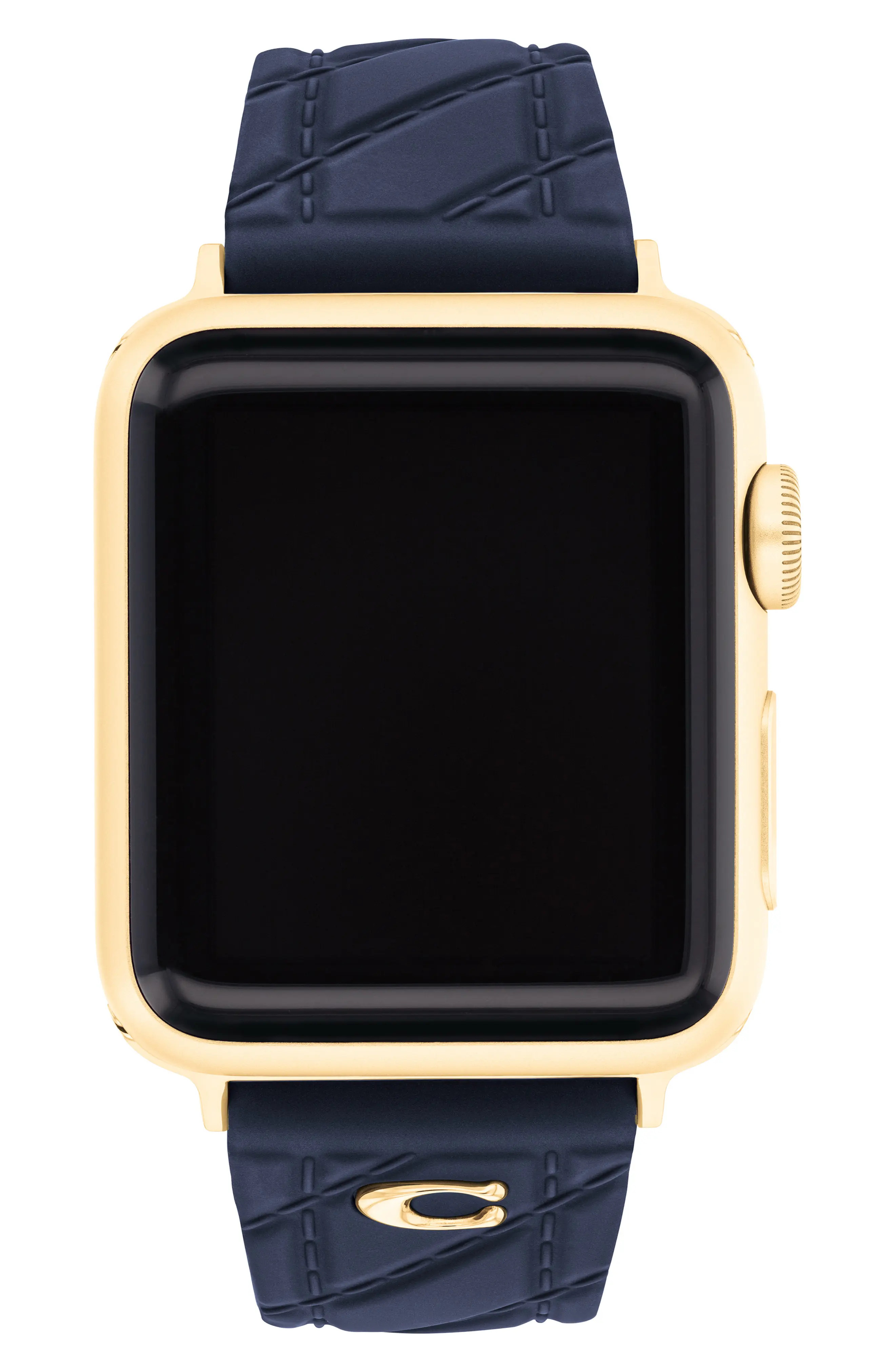 20mm Navy Quilted Silicone Apple Watch\u00ae Watchband (Women) | Nordstrom | Nordstrom