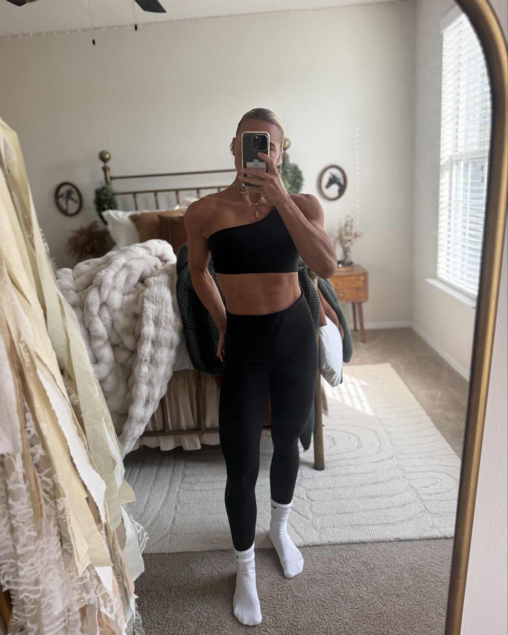 Hyper fixated on this top. Very supportive, considering one strap. 

#LTKActive