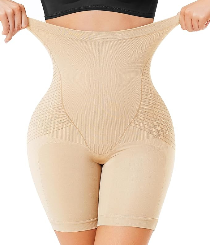 Nebility Shapewear for Women Tummy Control Panties Thigh Slimmer High Waist Body Shaper Shorts Bu... | Amazon (US)