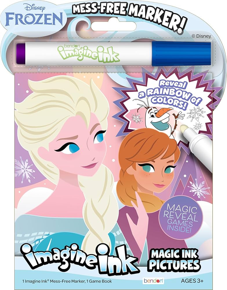 Disney Frozen Mess-Free Coloring Book Featuring Anna, Elsa & Olaf with Imagine Ink Marker, Travel... | Amazon (US)