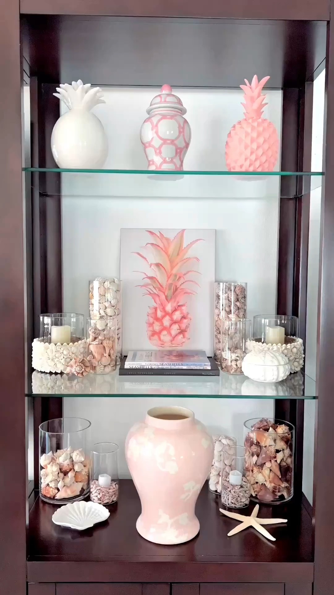 🐚COASTAL HOME DECOR: I’m starting to put together my summer seashell collection and wanted to share my progress with you!

🐚I keep purchasing glass vases to showcase all of the seashells that I have personally found on the Florida beaches that I’ve visited.

🐚Also found the cutest ceramic seashell box with lid and seashell trinket dish.

📚Had to throw in my go to seashell books and ginger jars that are on repeat year after year.

🍍Going for a pink summer coastal vibe. So far I’m loving it!

#LTKSeasonal #LTKOver40 #LTKSaleAlert #LTKHome #LTKSwim #LTKvlog
