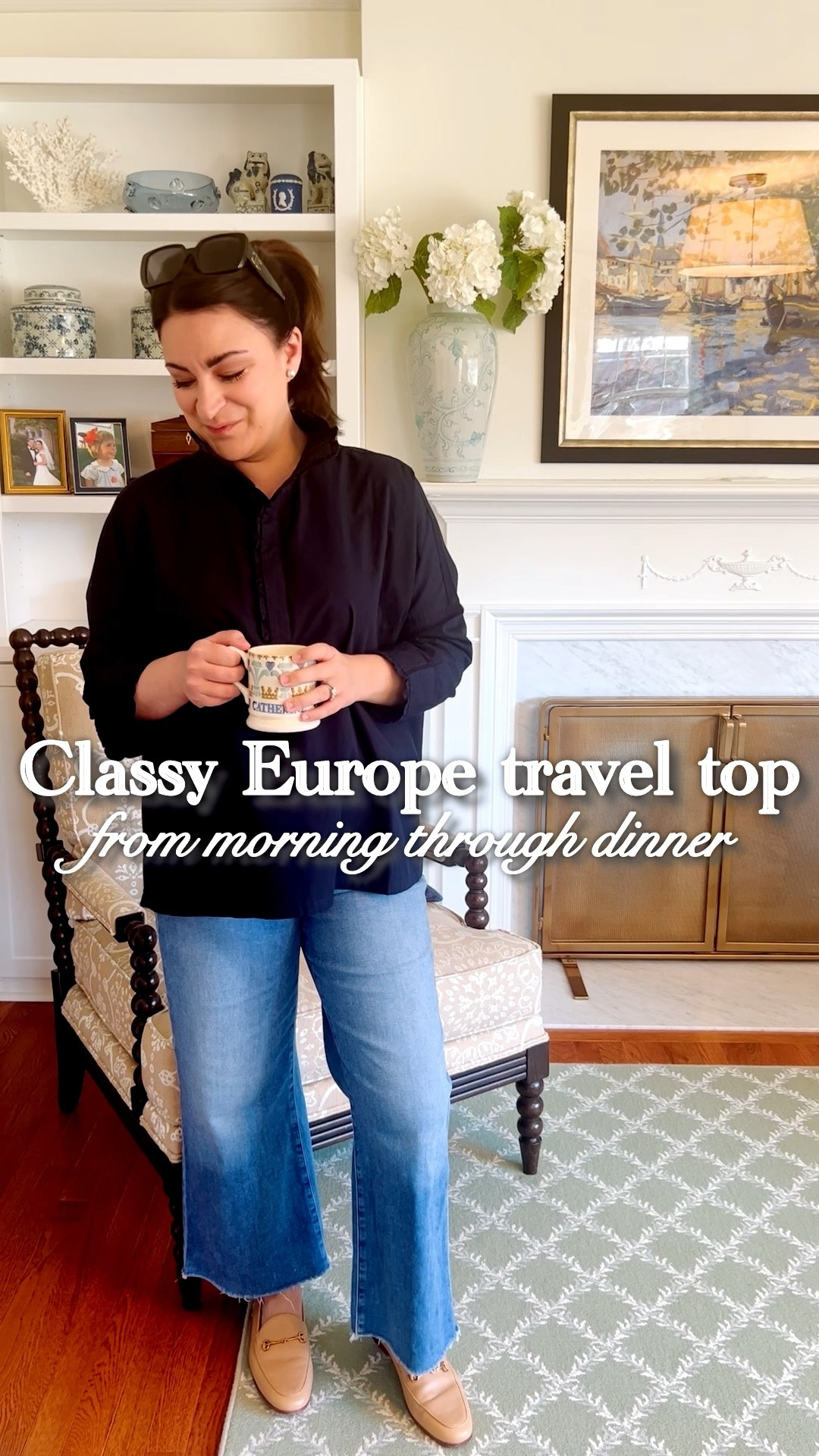 My Emerson Pop-Up Collar Top has arrived! And I'll admit I've worn it two days in a row because I love it that much. It's light-weight, but feels high-quality, the collar stands up well without hitting me in the face, and it hits well, even though I'm short (always a risk!) Here's how I'd style it for strolling in Paris #merseapartner #gifted #mersea #europetraveloutfit @MERSEA 

 

#LTKTravel #LTKmomlife #LTKPetite