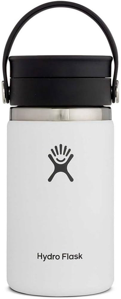 Hydro Flask 12 oz Wide Mouth Bottle with Flex Sip Lid White | Amazon (US)