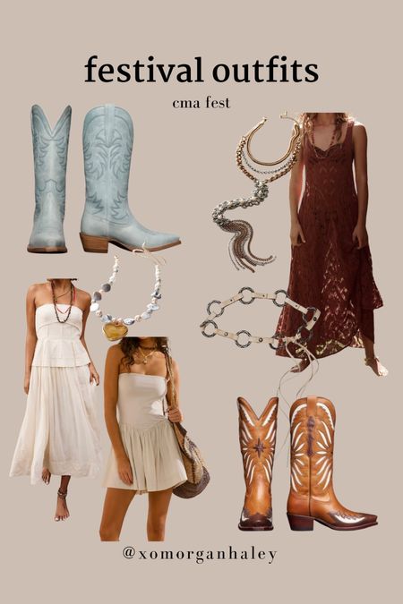 Festival outfit ideas for cma fest in nashville - easy breezy dresses to stay cool during the days! 

#LTKStyleTip #LTKFestival #LTKMidsize