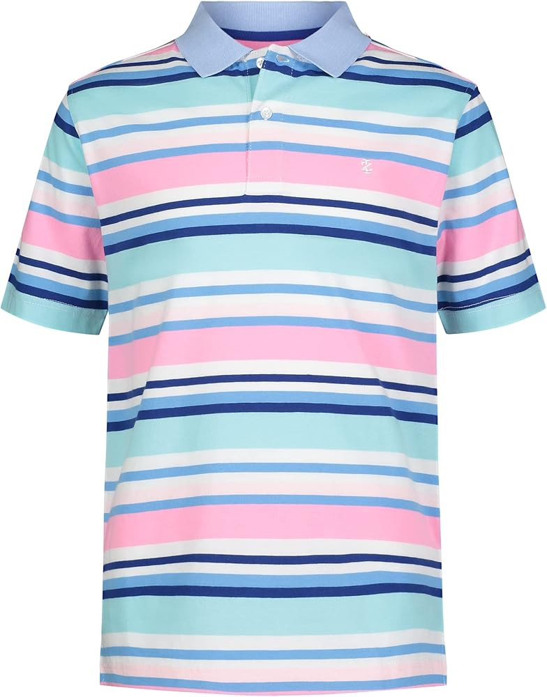 IZOD Boys' Short Sleeve Pique Polo Shirt | Amazon (US)