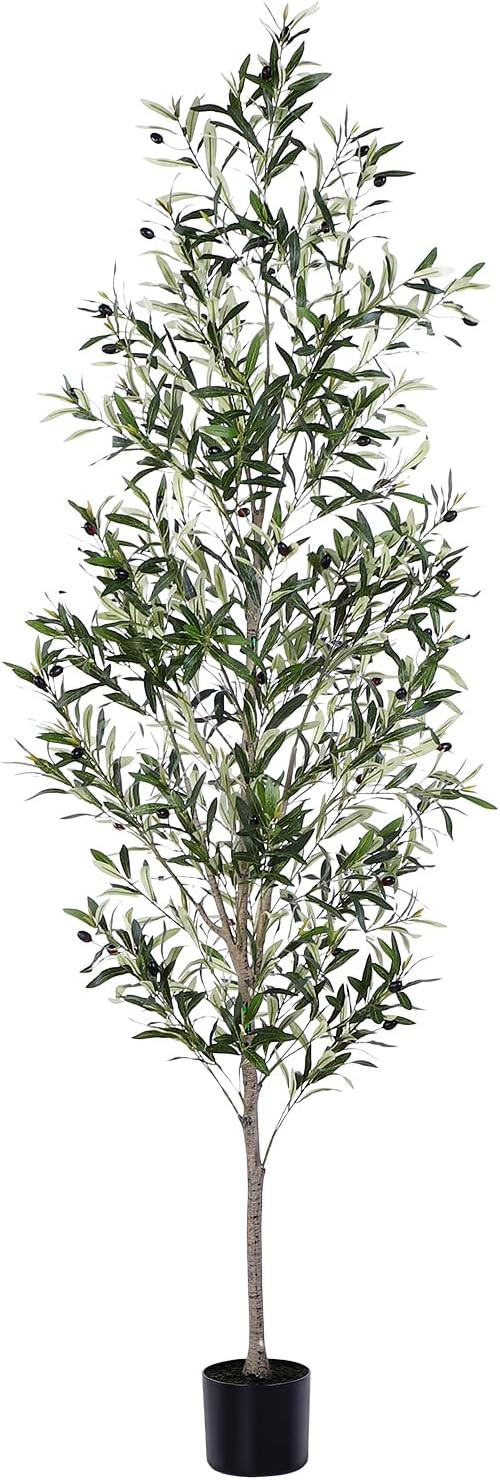 Jocoevol Olive Tree, 7FT Artificial Indoor Tall Faux Olive Trees w/Planter & Natural Wood Trunk a... | Amazon (US)
