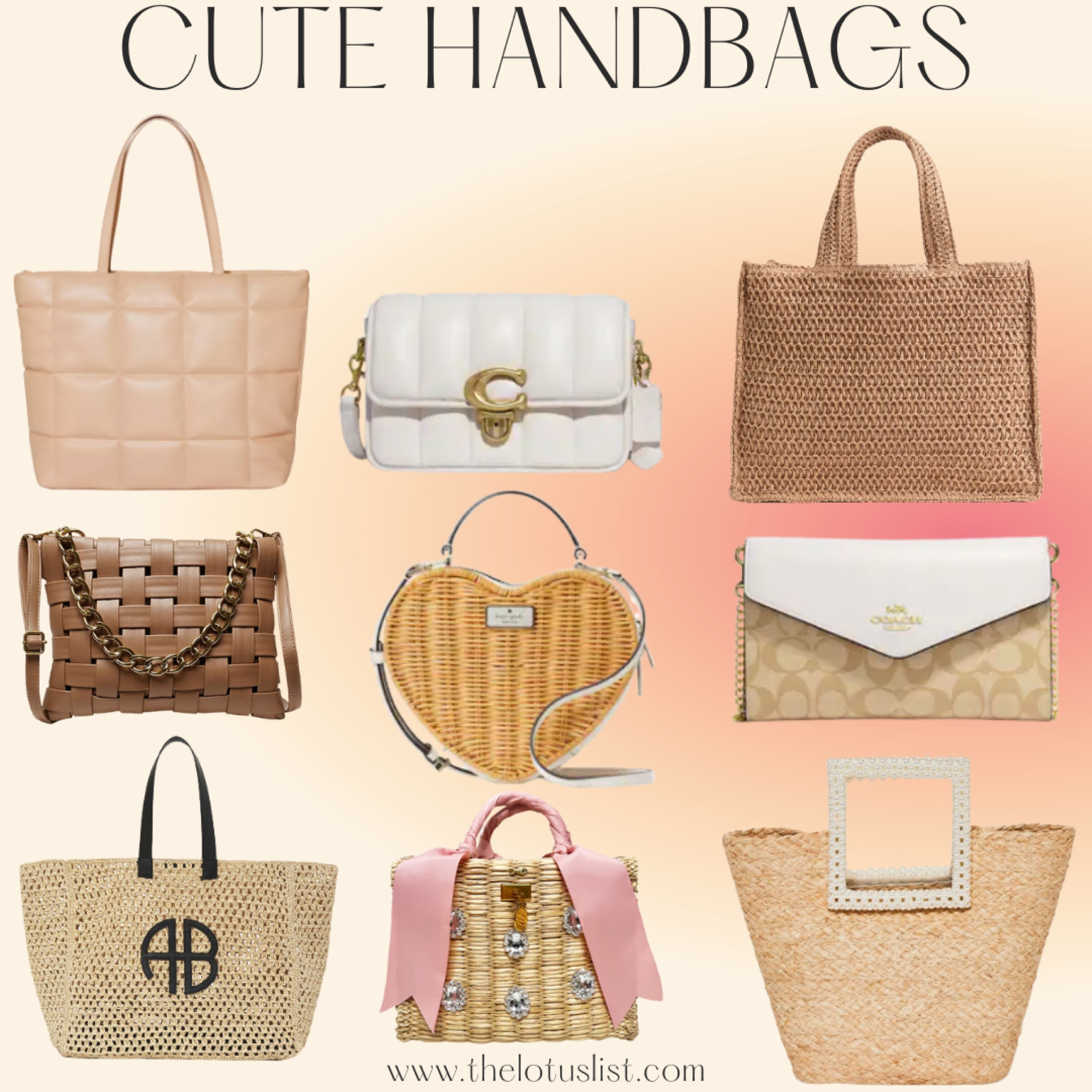 Cute Handbags

LTKSeasonal / LTKunder100 / LTKunder50 / LTKworkwear / LTKtravel / LTKsalealert / LTKGiftGuide / it bag / it bags / designer handbag / designer bag / luxury handbag / luxury bag / Kate spade / coach / anine bing / target / target finds / target style / target bag / amazon / Amazon finds / Amazon style / summer bag / summer bags / spring bag / spring bags / sale / sale alert 

#LTKitbag #LTKFind #LTKstyletip