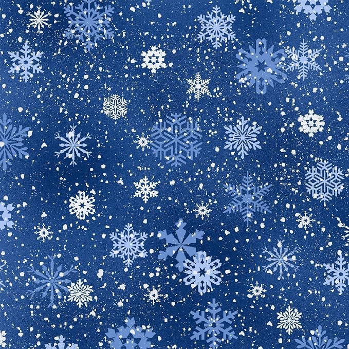 Elizabeth's Studio Landscape Medley Winter Snowflakes Blue Premium Quality 100% Cotton Fabric by ... | Amazon (US)