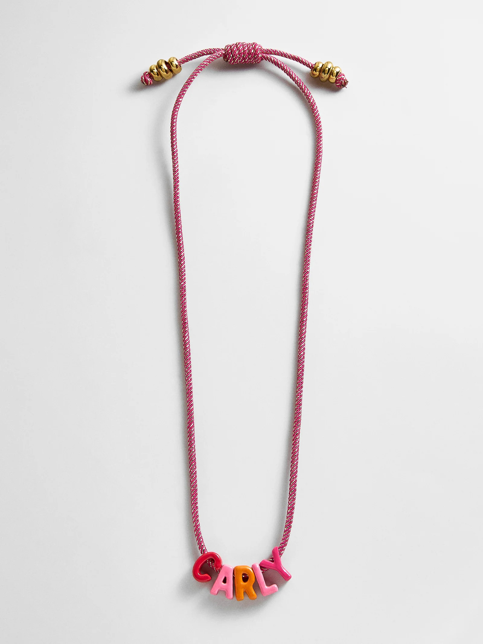 Name Drop Waterproof Kids' Custom Necklace - Pink | BaubleBar