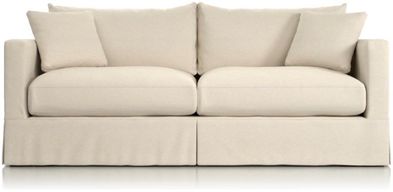 Willow White Slipcovered Sofa + Reviews | Crate and Barrel | Crate & Barrel