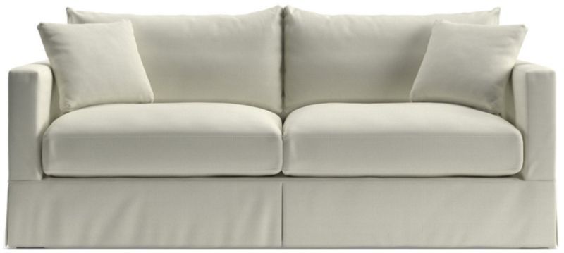 Willow White Slipcovered Sofa + Reviews | Crate and Barrel | Crate & Barrel