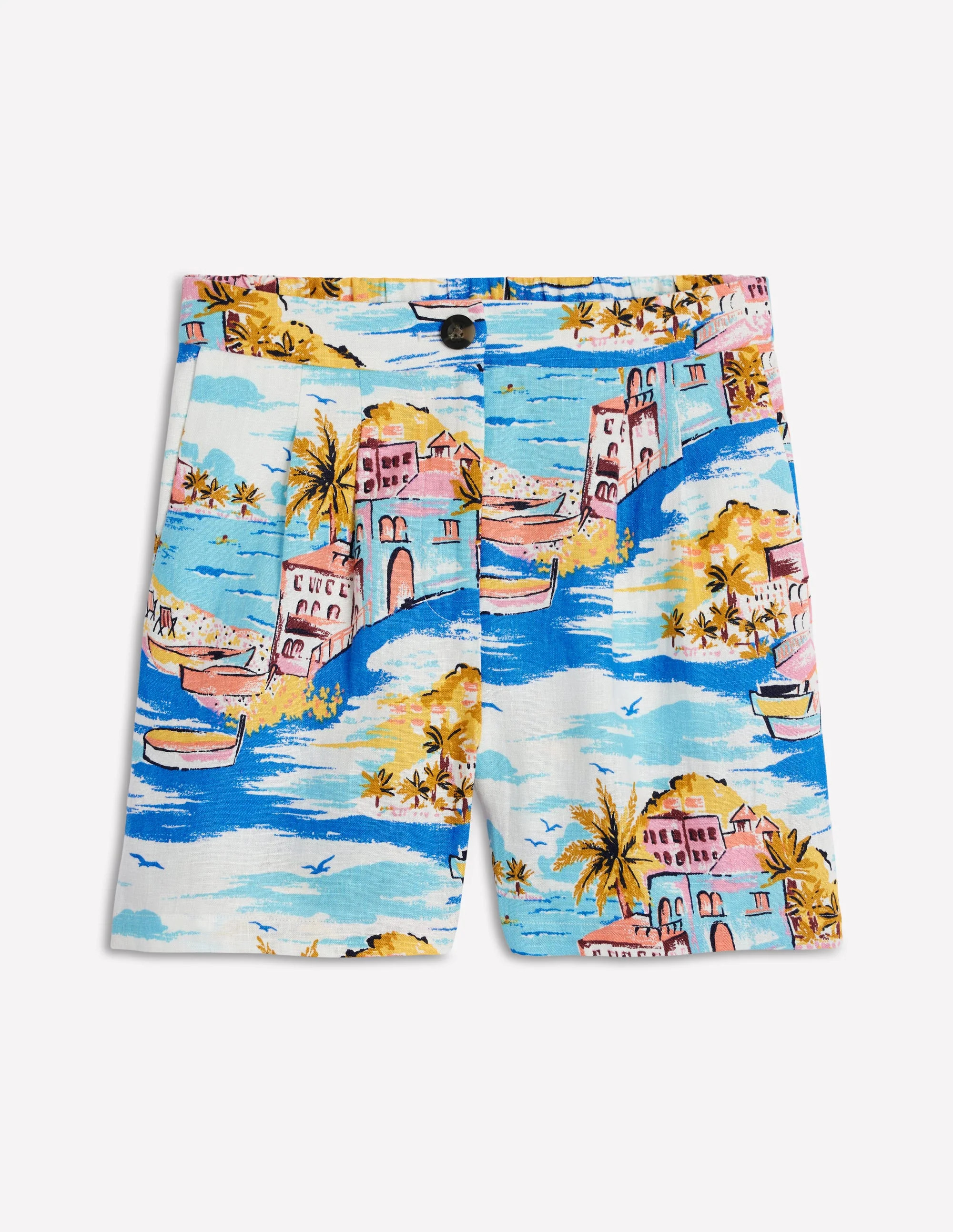 Dulwich Linen Shorts-Multi, Paradise Bay | Boden DE