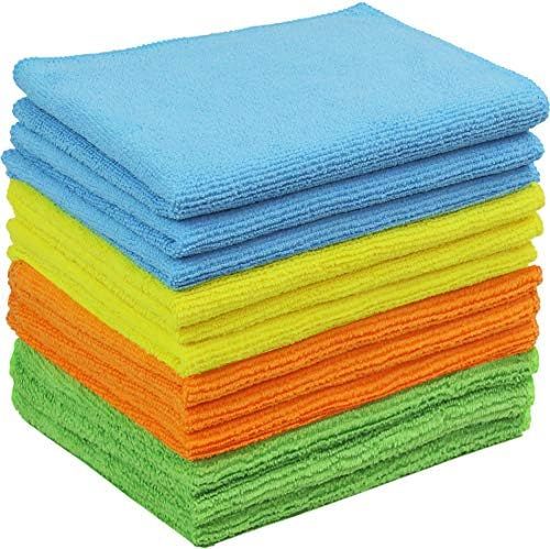 12 Pack - Simple Houseware Microfiber Cleaning Cloth (12" x 12") | Amazon (US)