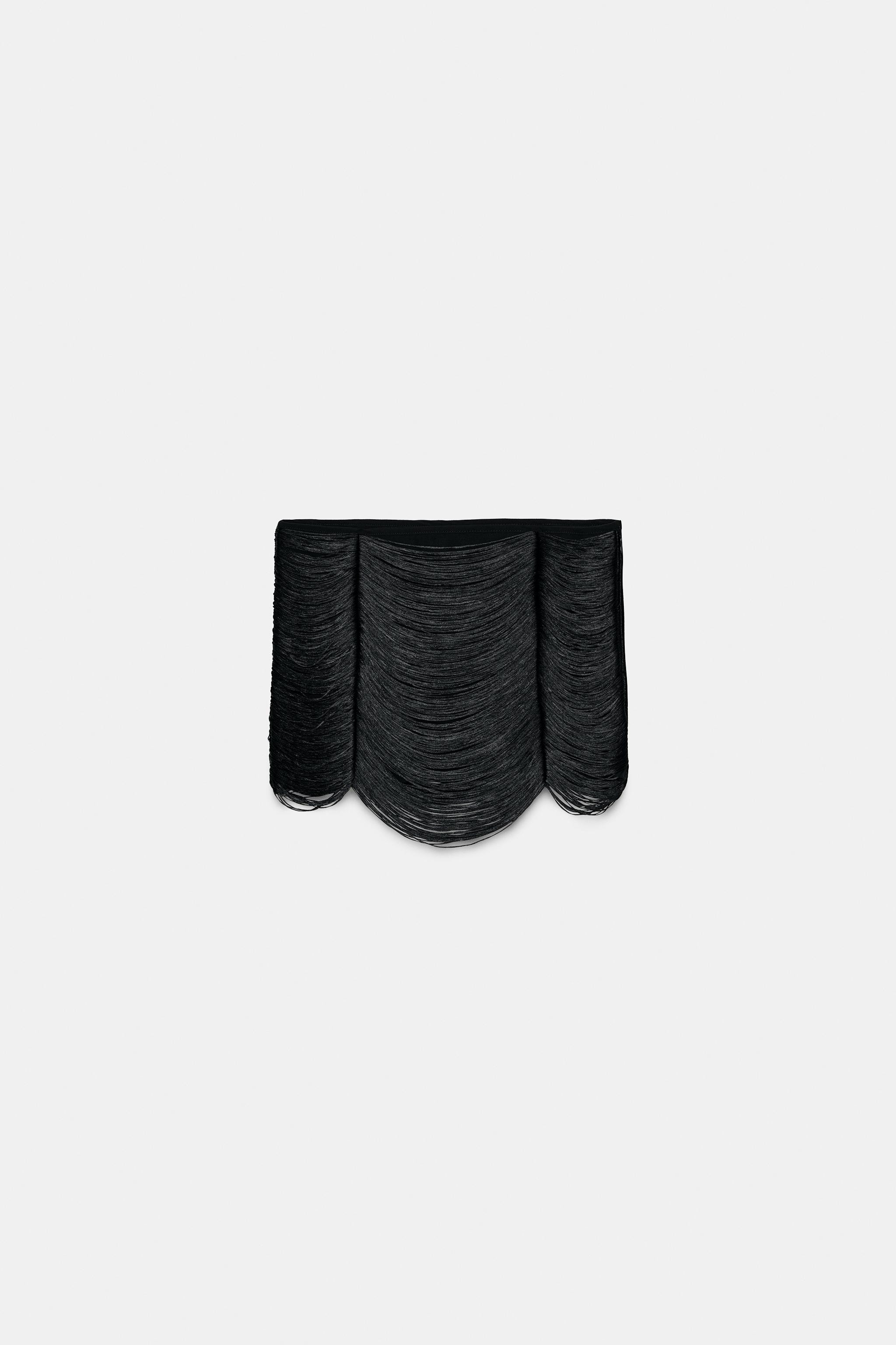 FRINGED MINI SKIRT | Zara US