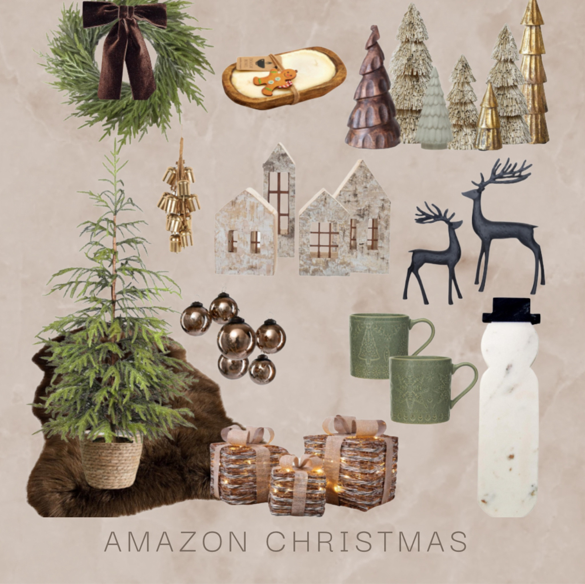 Loving all of the brown and neutral decor for Christmas this year! Found most of mine on Amazon! 

#LTKHoliday #LTKGiftGuide #LTKHome