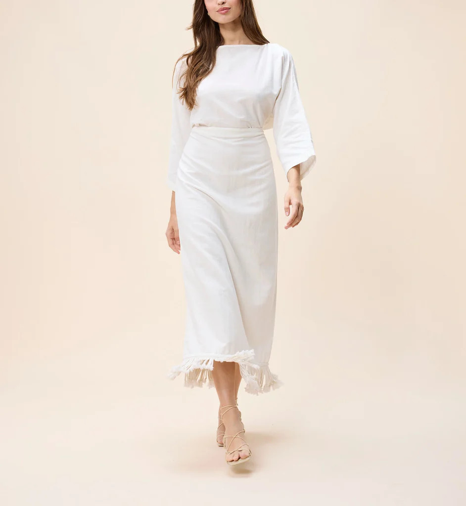 Robin Ankle Dress | Ivory | Cleobella