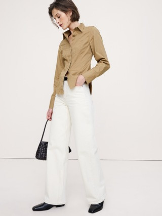 Stretch-Cotton Hourglass Shirt | Banana Republic (US)