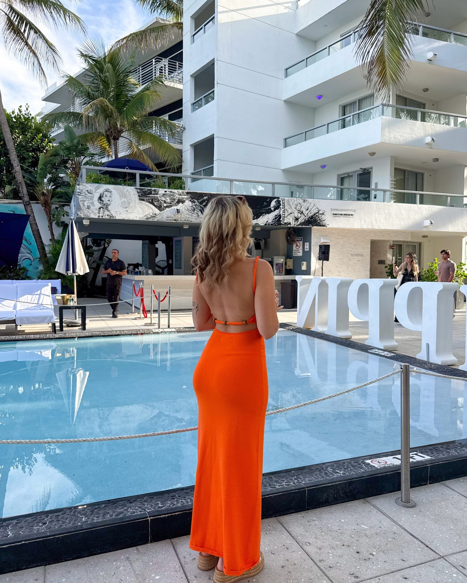 miami swim week after party event 🧡👙 open back maxi dress from peppermayo

#LTKStyleTip #LTKTravel #LTKSummerEdit