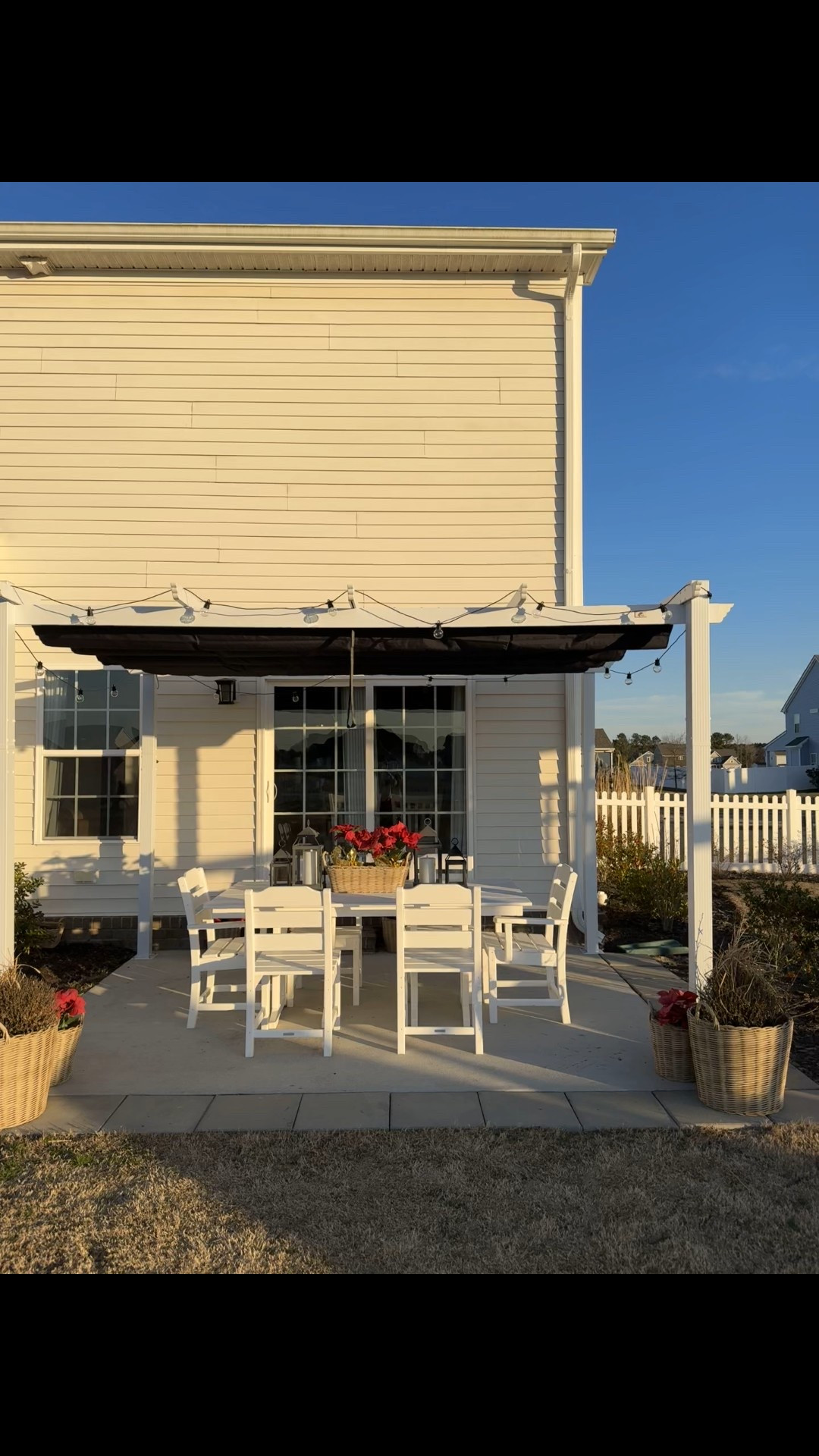 Gorgeous Retractable canopy pergola in white frame with a navy blue canopy! Use code “Adell10%” for a 10% off discount!
Very easy to put together and pulled our backyard together 😍

#LTKHome #LTKSpringSale #LTKFamily