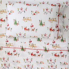 Santa's Workshop Sheet Set | West Elm (US)