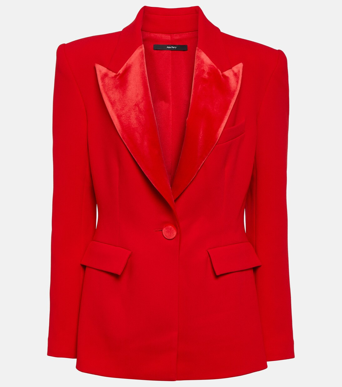 Priestly velvet-trimmed crêpe blazer | Mytheresa (US/CA)