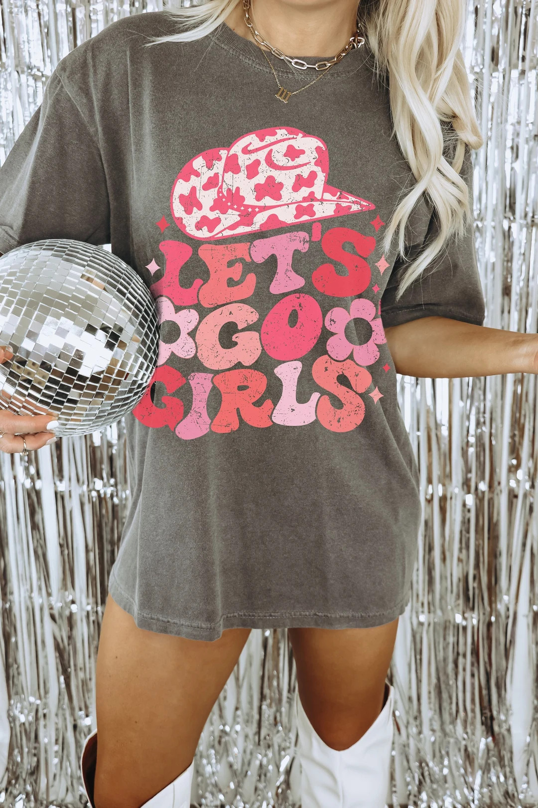 Disco Cowgirl Lets Go Girls Cowgirl Shirt Lets Go Girls Shirt Disco Cowgirl Bachelorette Cowgirl ... | Etsy (US)