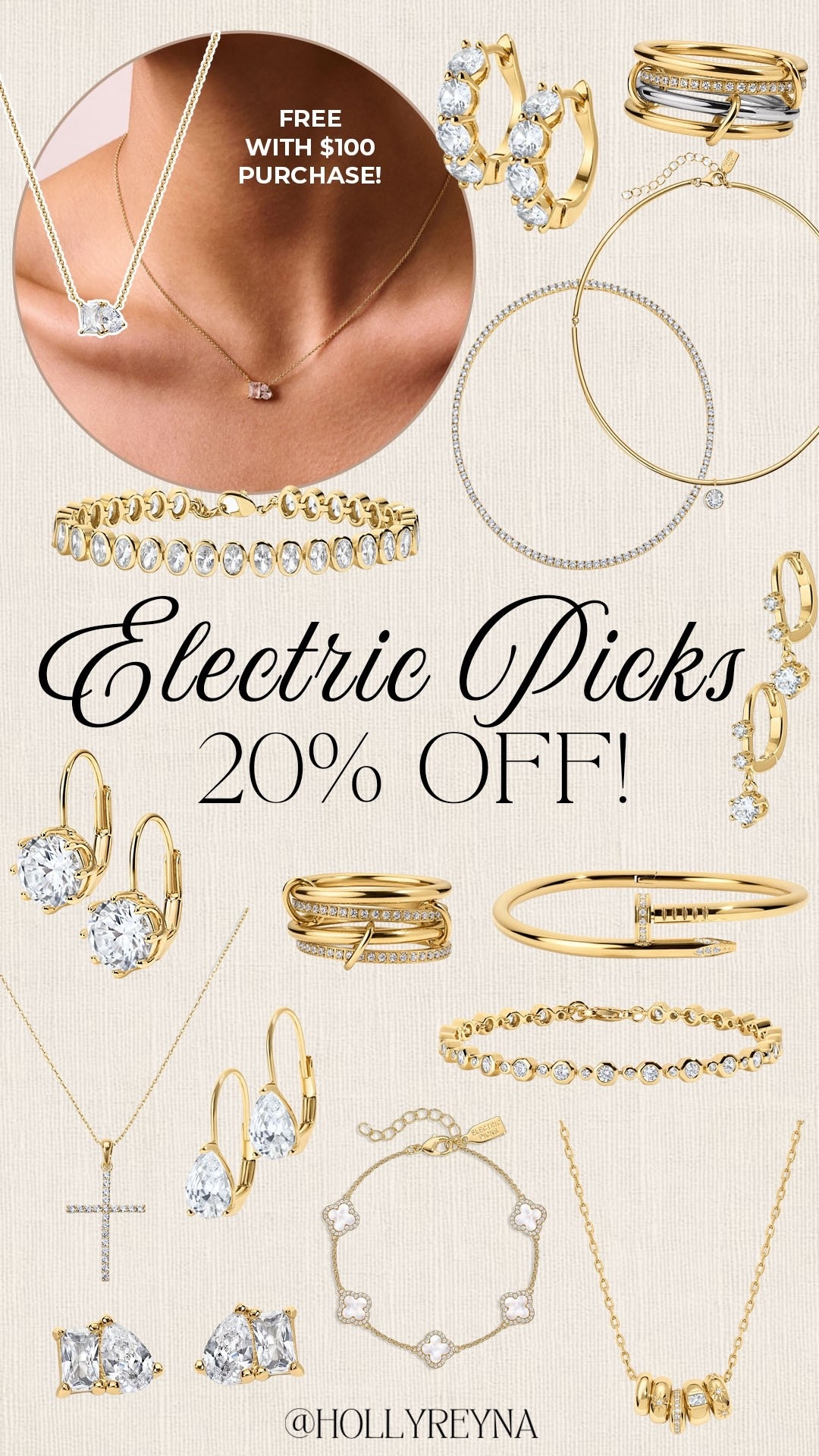20% off everything at Electric Picks! Get a free toi et moi necklace with a $100+ purchase too! 

#electricpicks

Electric picks new arrivals. Mother’s Day gift idea. What to gift mom for Mother’s Day. Mother’s Day jewelry gift  

#LTKSaleAlert #LTKSeasonal #LTKMothersDay