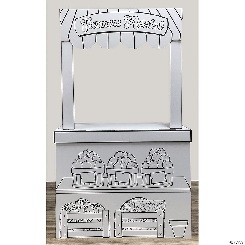 Color Your Own Farmers Market Stand Playhouse | Oriental Trading Company