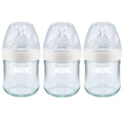 NUK Glass Baby Bottles - 4 fl oz/3pk | Target