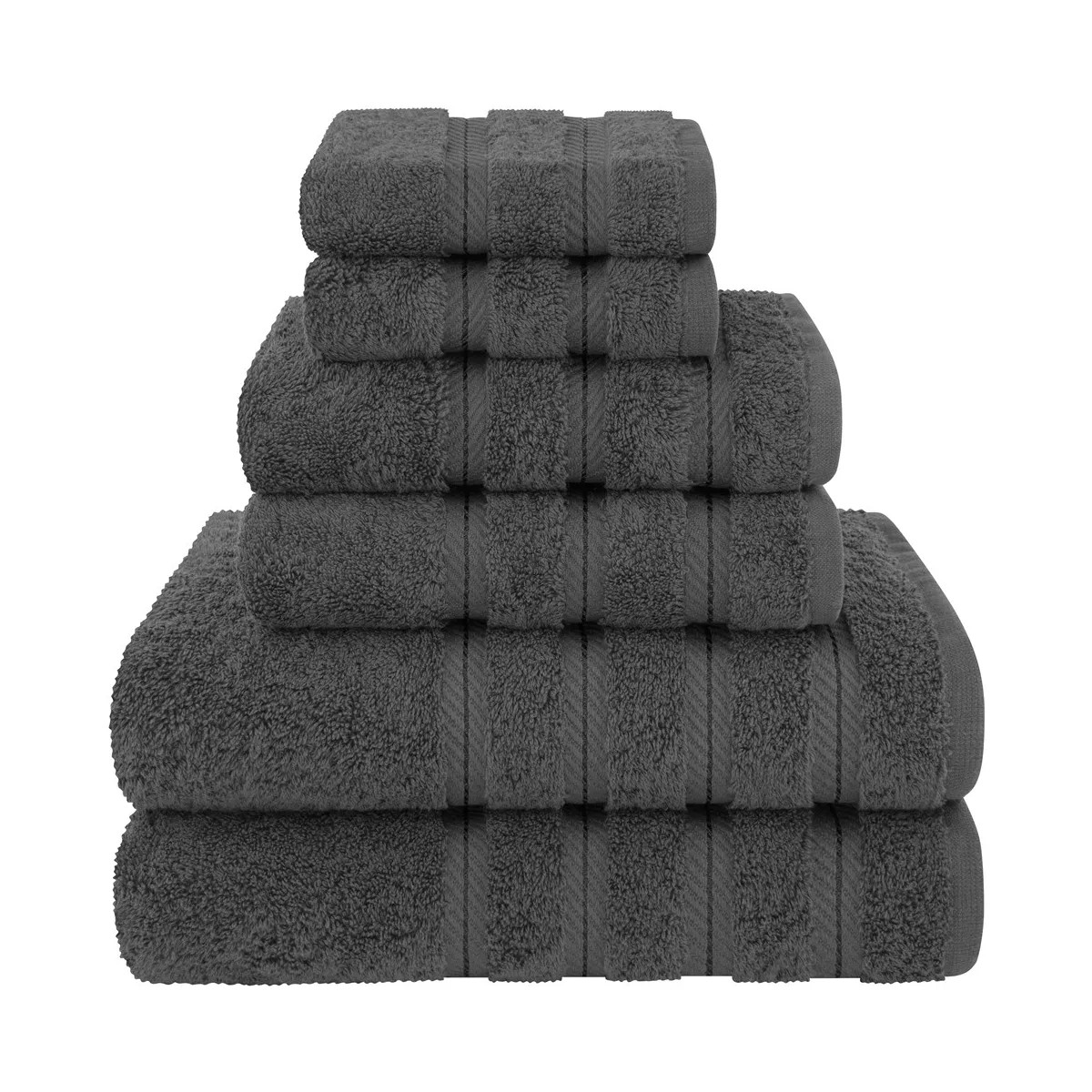 American Soft Linen Luxury Turkish 6 Piece Towel Set, 100% Cotton Soft Absorbent Bath Towels for ... | Target