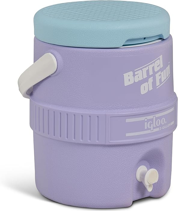 Igloo 2-Gallon Retro Party Water Jug Cooler, Lilac Breeze | Amazon (US)