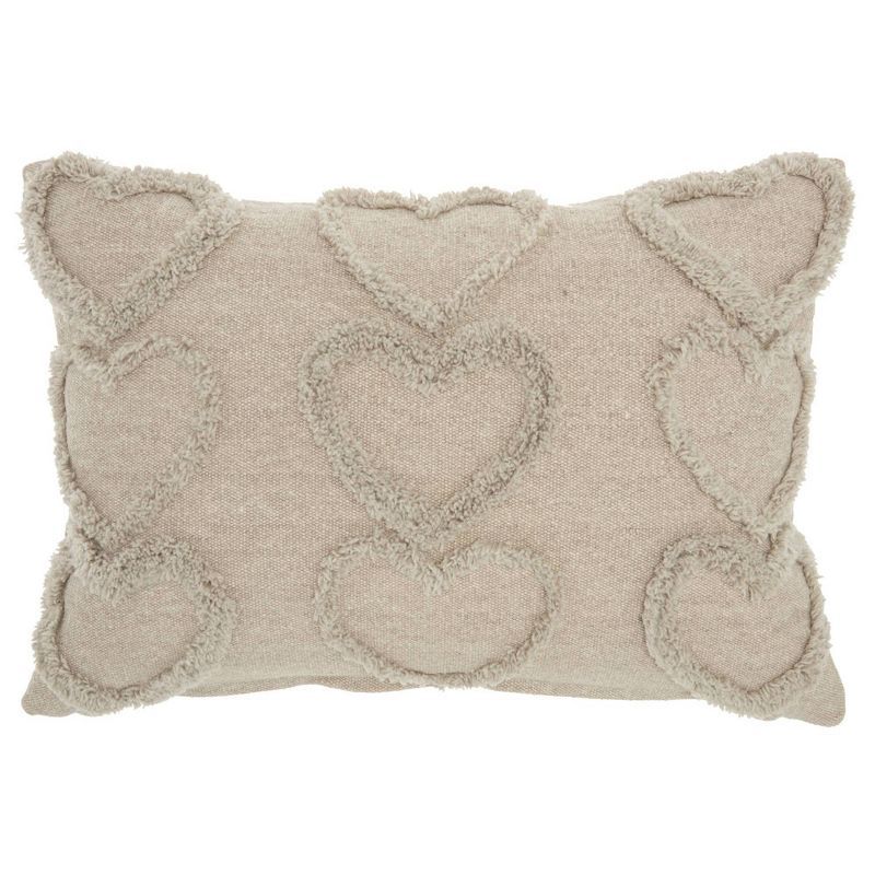 14"x20" Oversize Life Styles Raised Hearts Lumbar Throw Pillow - Mina Victory | Target