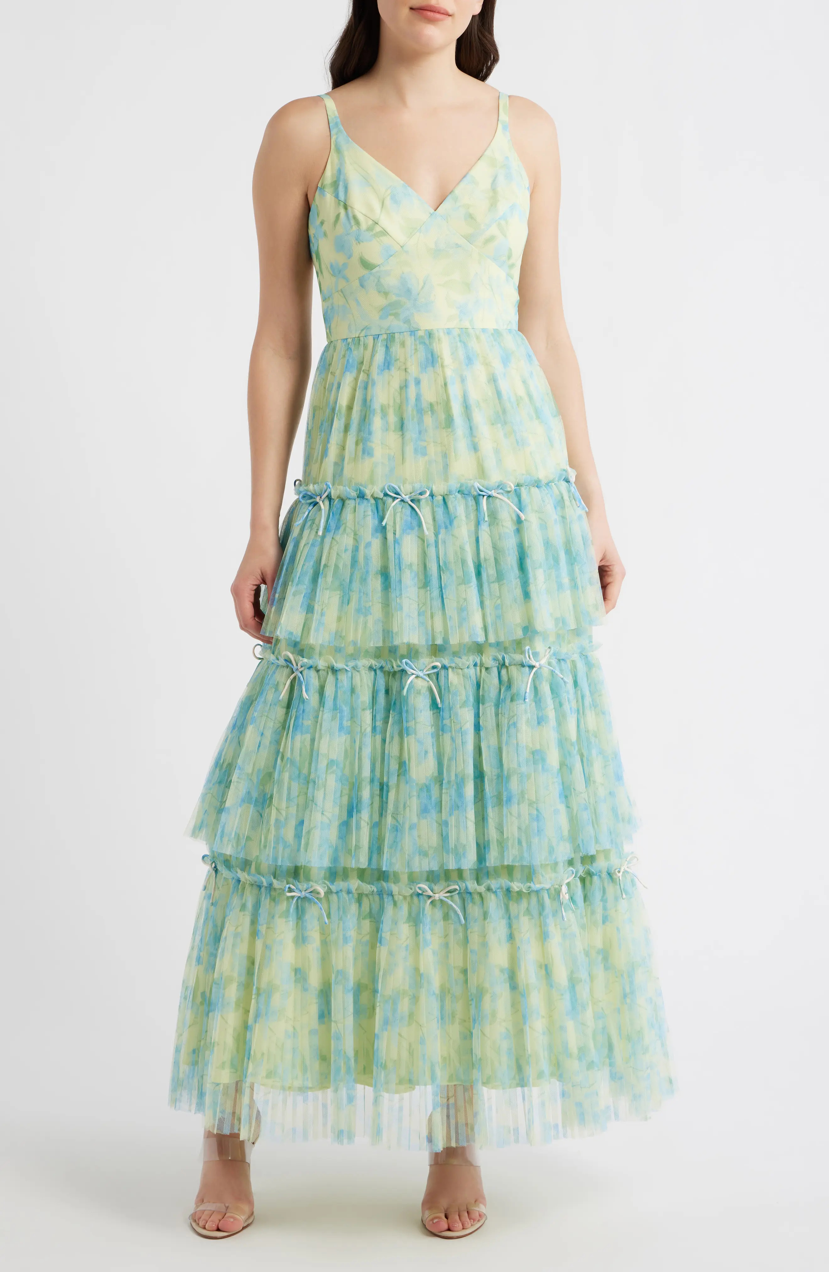Madi Tiered Bow Gown (Women) | Nordstrom | Nordstrom