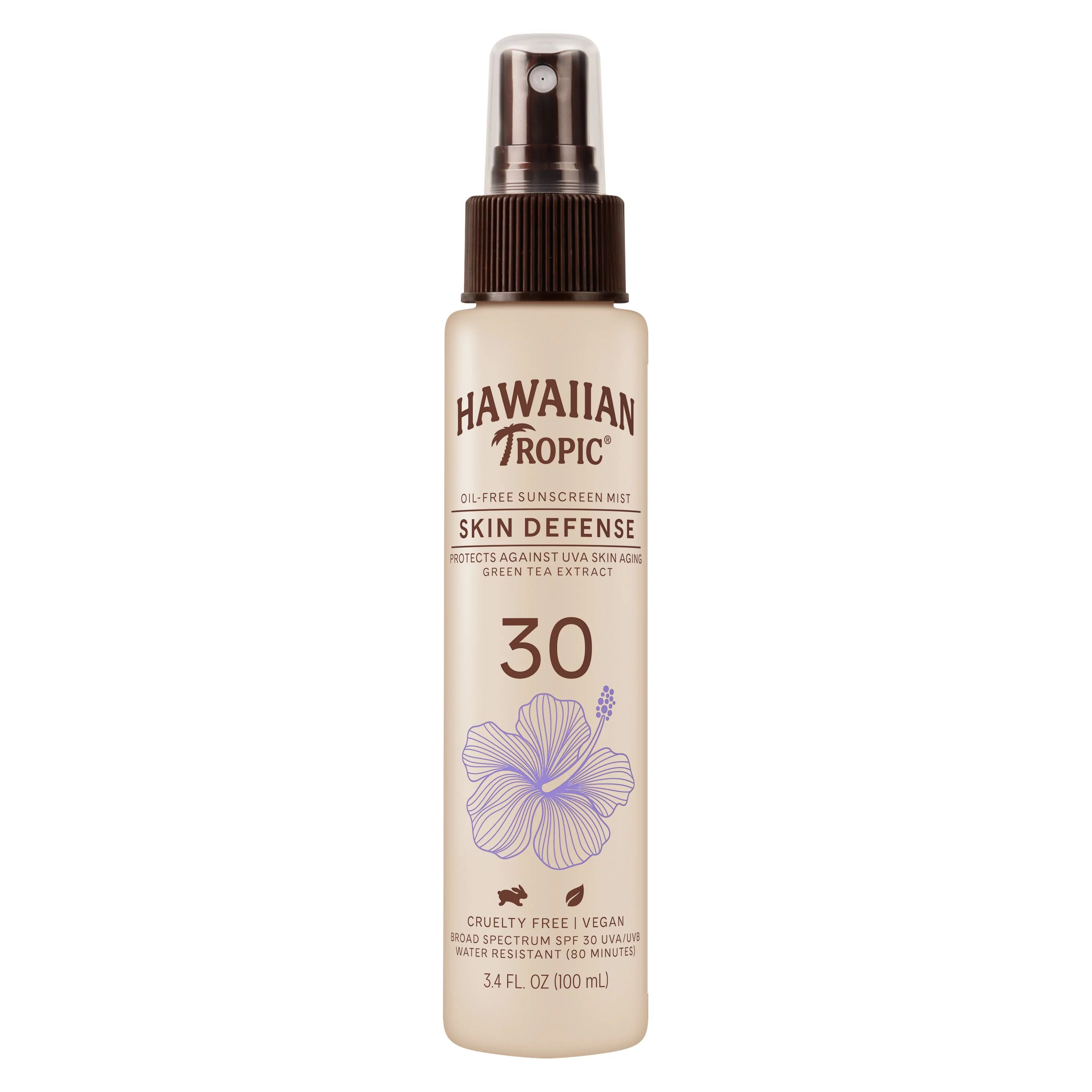 Hawaiian Tropic Oil Free Skin Defense Sunscreen Mist 3.4 Oz, 30 SPF, Protects Against UVA Skin Ag... | Walmart (US)