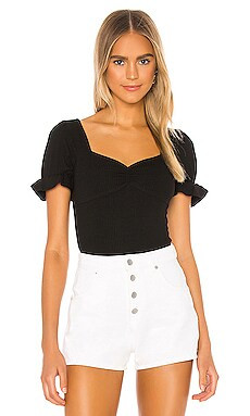 Lovers and Friends Lana Top in Black from Revolve.com | Revolve Clothing (Global)