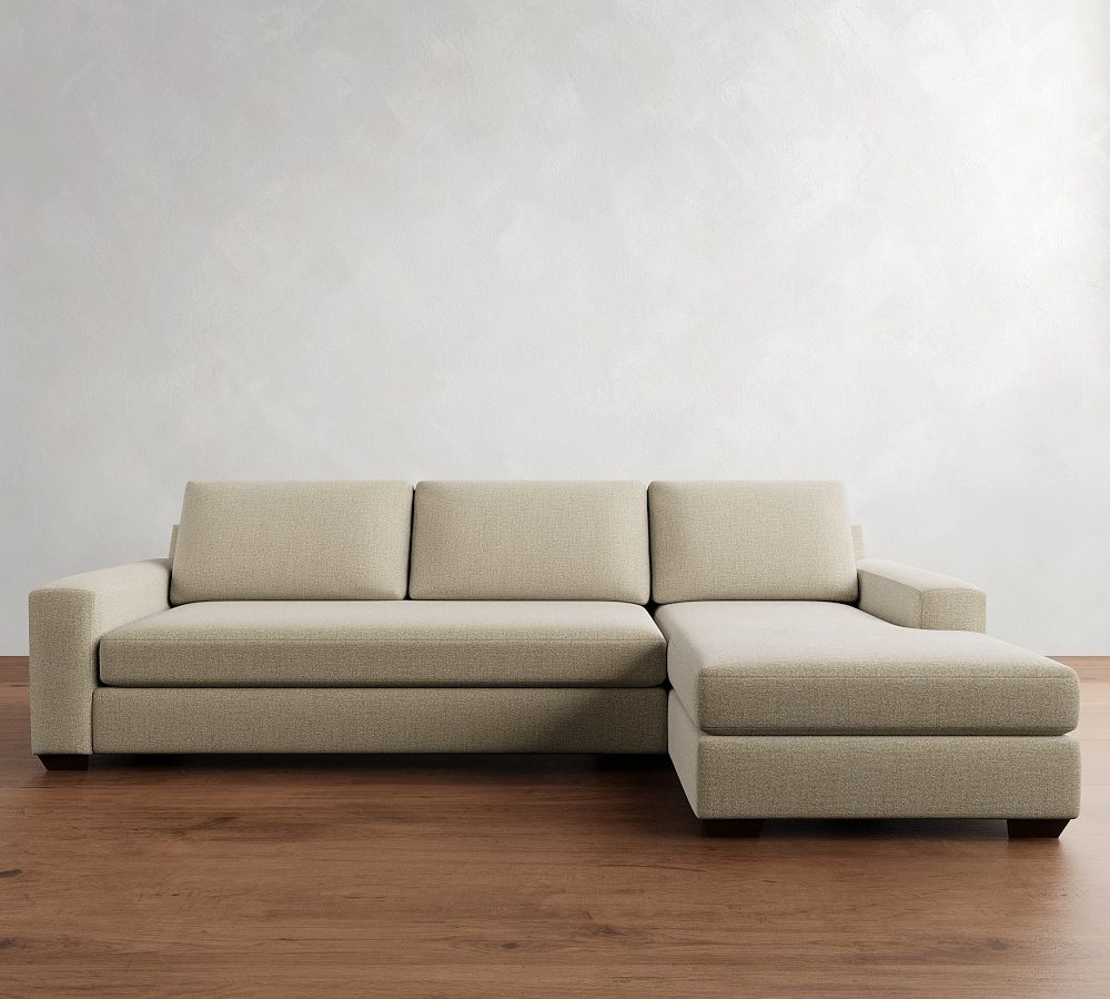Big Sur Square Arm Chaise Sectional (114"–156") | Pottery Barn (US)