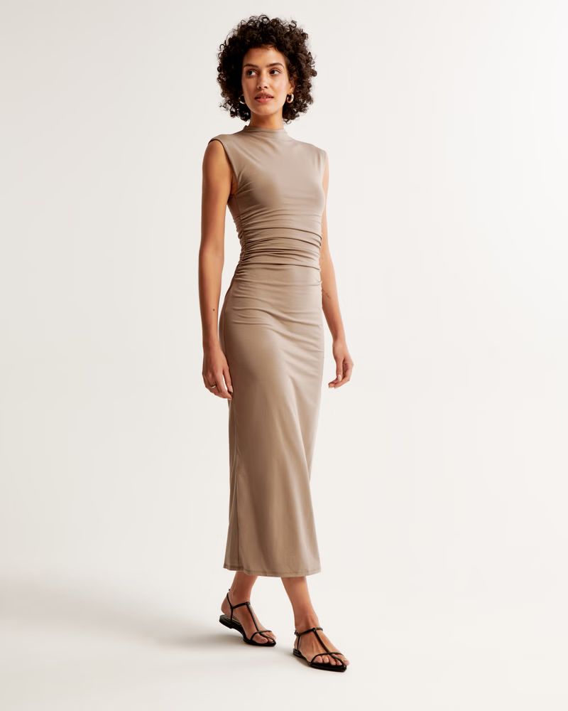Women's The A&F Paloma Midi Dress | Women's Office Approved | Abercrombie.com | Abercrombie & Fitch (US)