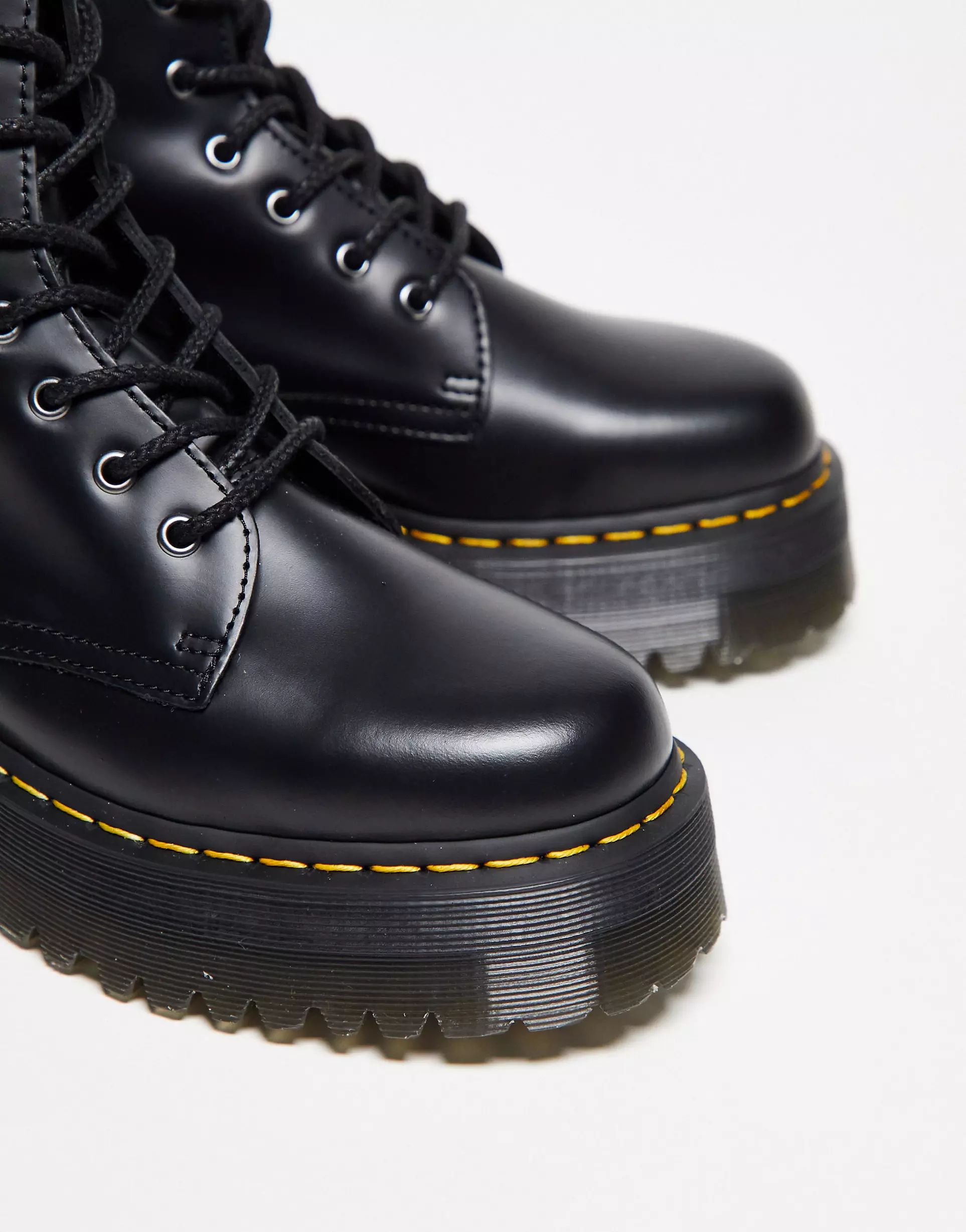 Dr Martens Jadon 8-Eye Smooth Leather Platform Boots | ASOS (Global)