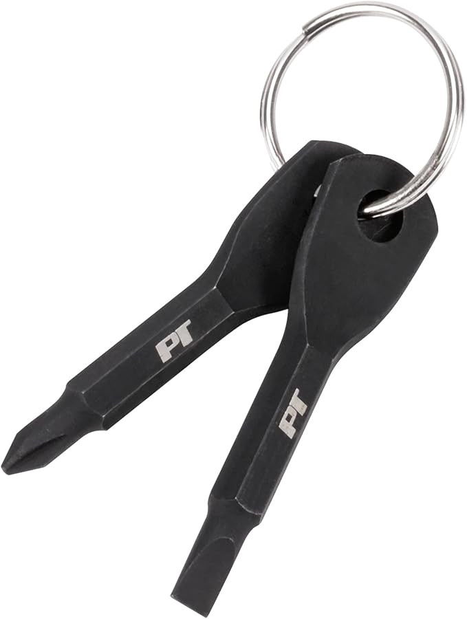 Performance Tool 20234 Steel Keychain Screwdriver Set with Phillips and Slotted Keys, Black Powde... | Amazon (US)