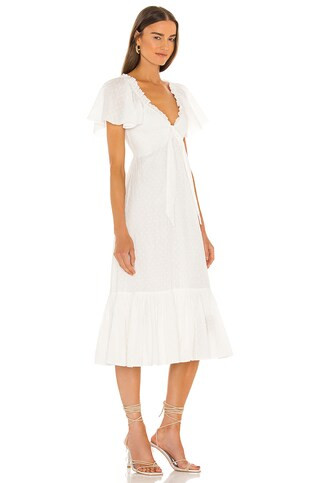 Cleobella Ashlyn Midi Dress in Ivory from Revolve.com | Revolve Clothing (Global)