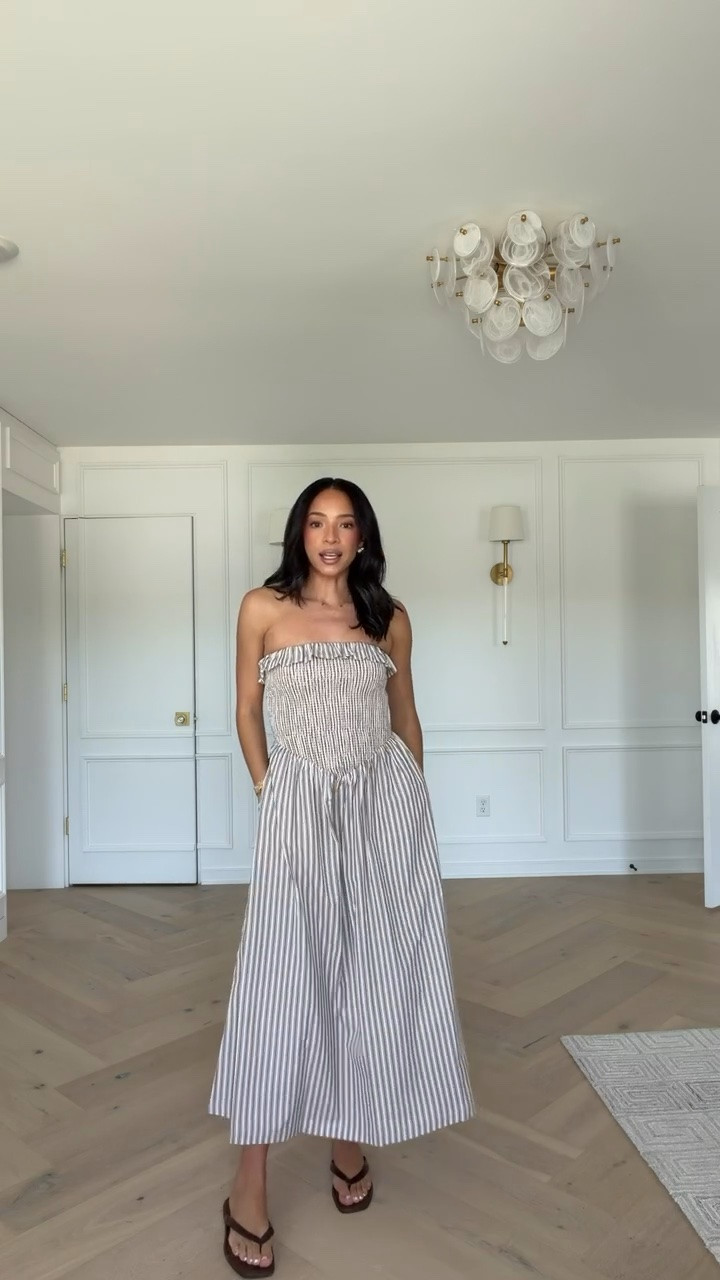 Buy one, get one 50% OFF!! Wearing size S smocked strapless maxi dress (has pockets!!) 

summer outfit, spring outfit, summer dress, spring dress, weekend outfit, date night outfit, vacation outfit, mom outfit, postpartum outfit, sale alert, abercrombie sale

#LTKSaleAlert #LTKSeasonal