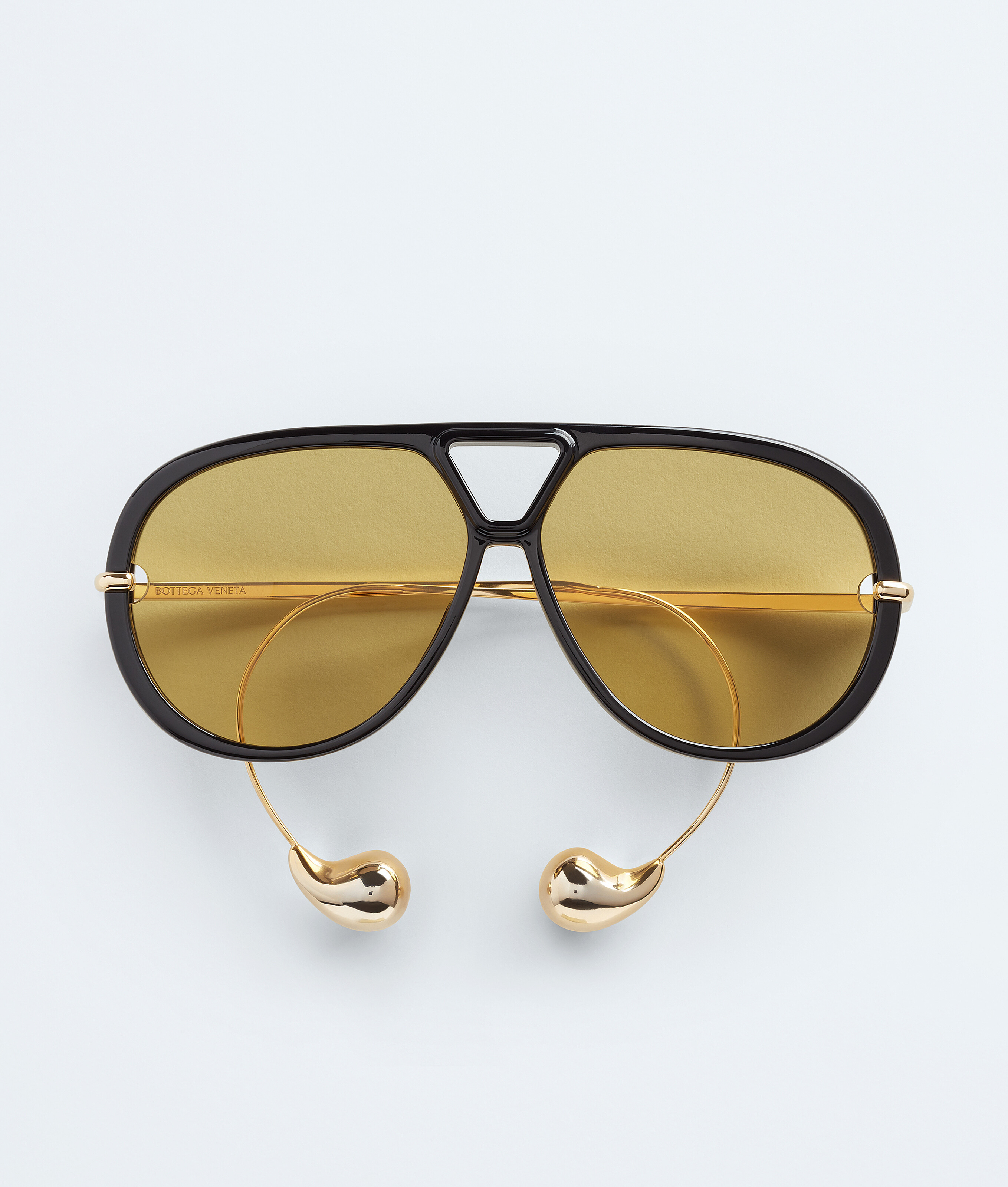 Bottega Veneta Drop Aviator Sunglasses - Black - Unisex - Unisex | Bottega Veneta
