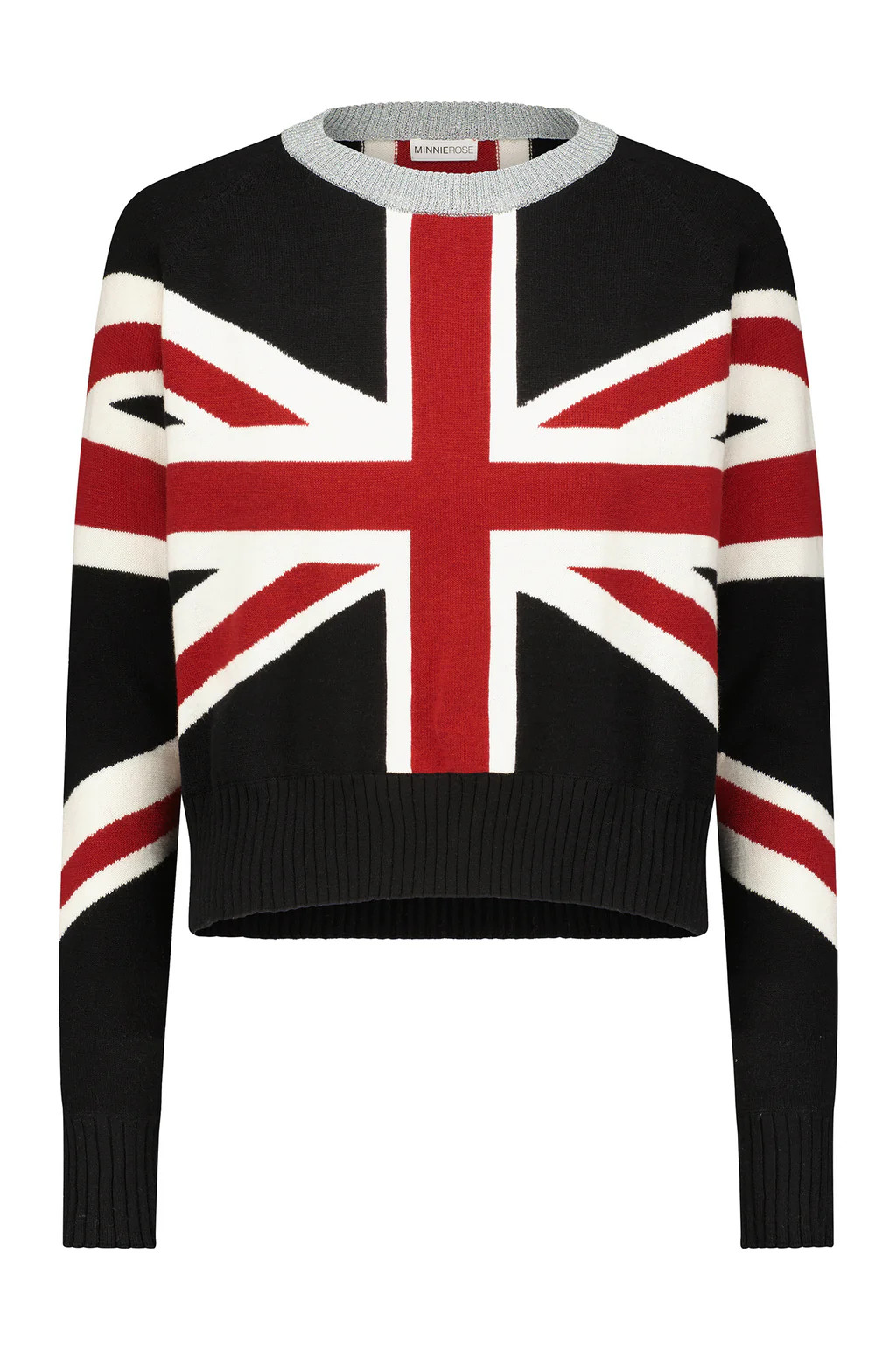 Cotton Cashmere Union Jack Crew | Minnie Rose