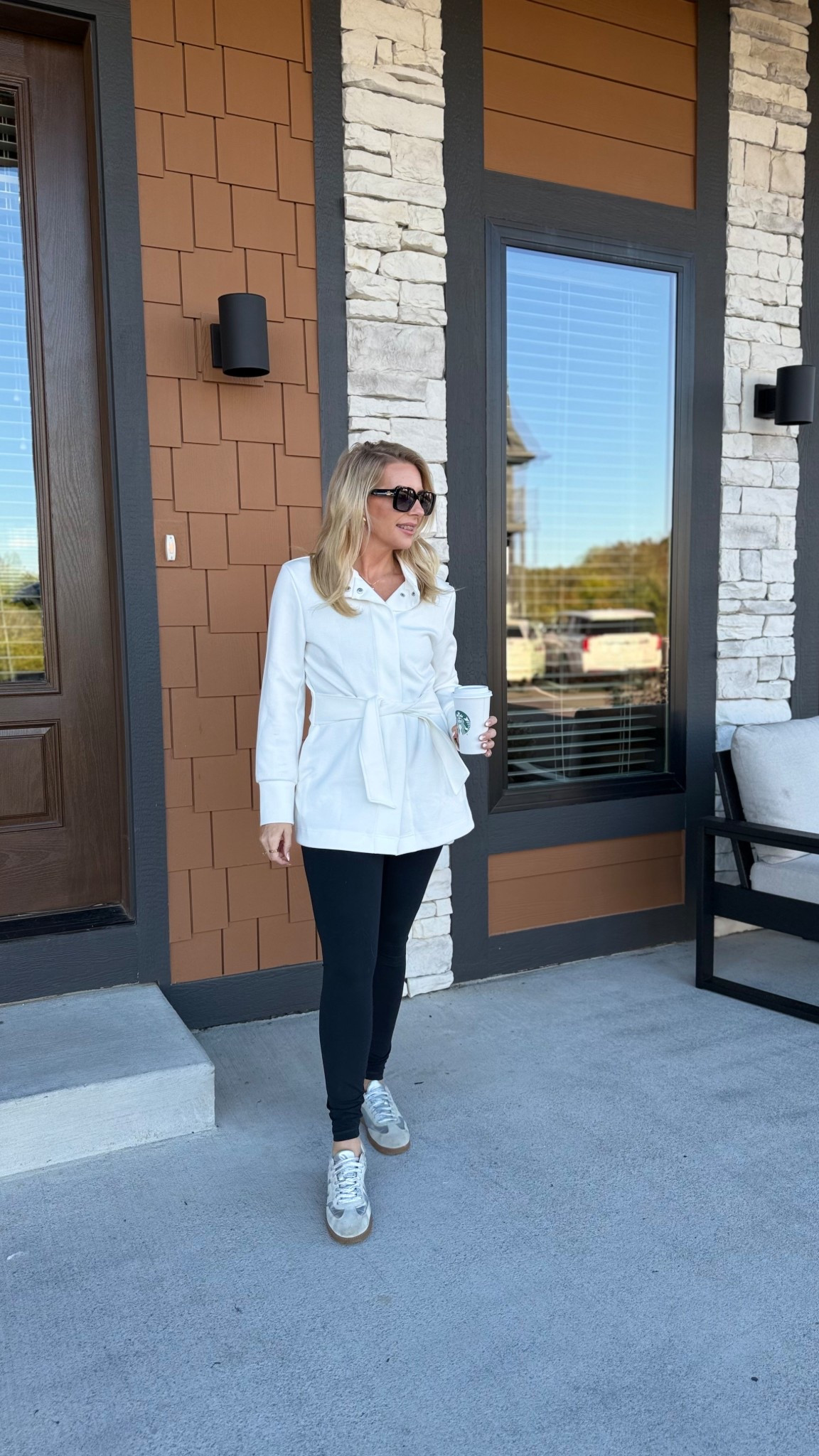 Think fall sweatshirt but with more style - this front snap, tunic length, super soft shirt with a front tie takes you from drab to fab on any chilly day. 

Wearing a small / other colors available 

Sneakers and my favorite leggings linked too! 

#LTKStyleTip #LTKFindsUnder50 #LTKOver40