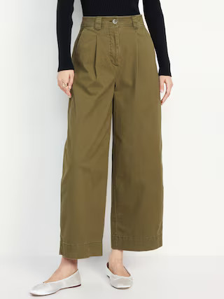 Extra High-Waisted Barrel Wide-Leg Pants | Old Navy (US)