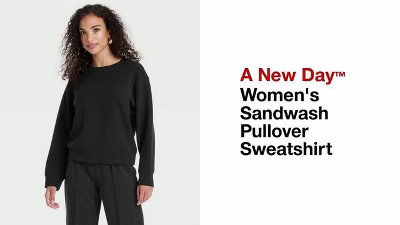 Women's Sandwash Pullover Sweatshirt - A New Day™ | Target