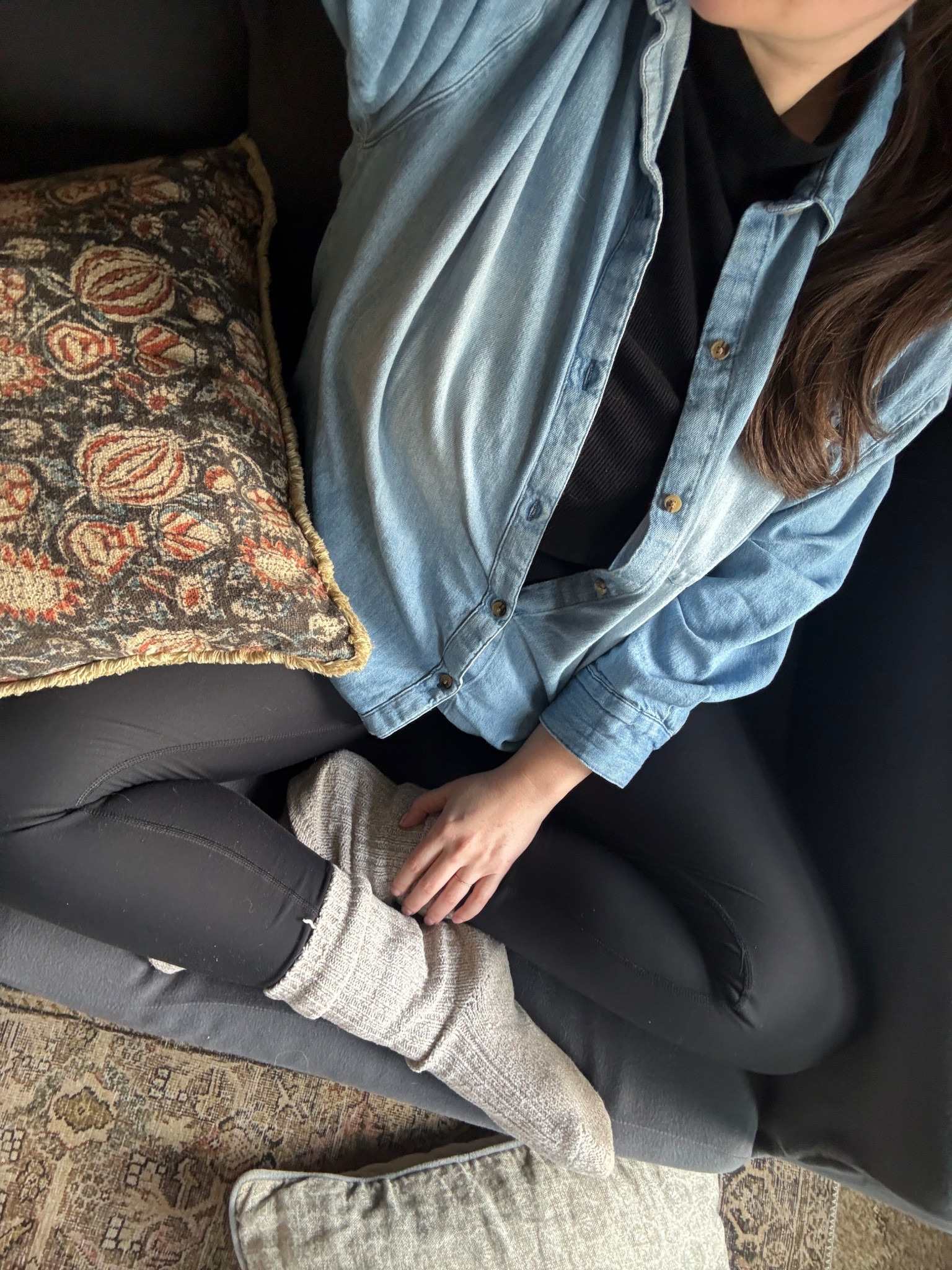 Today’s simple SAHM outfit featuring an oversized chambray and my ✨vintage✨ JCrew boot socks from 2015 

Wearing a medium in the chambray (TTS and super roomy and perfectly oversized- perfect for postpartum and breastfeeding!)



#LTKootd #LTKdayinmylife #LTKmomlife