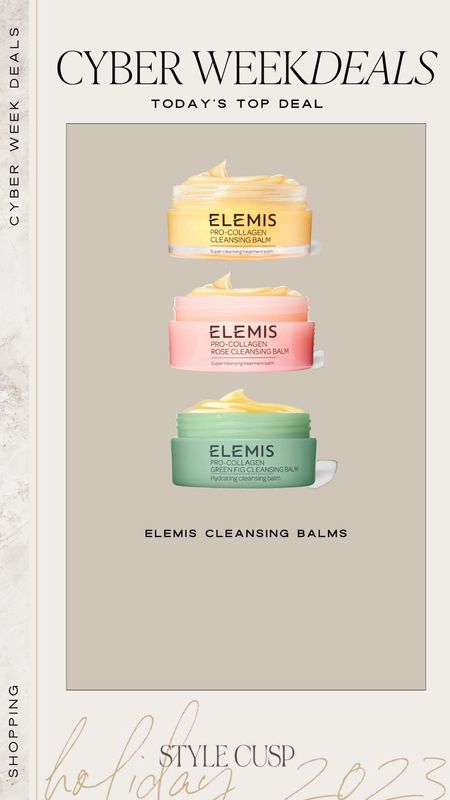 Elemis Cleansing Balms on sale!!!!

Beauty sale, gift for her, stock by stuffer, Christmas gift, Elemis sale, skincare sale 

#LTKbeauty #LTKsalealert #LTKCyberWeek